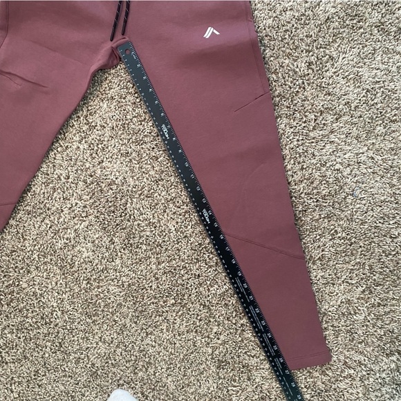 NWT Alphalete Women’s Mauve ELMTS Relaxed Cuff Zip Jogger Pants Sz Small - Picture 12 of 13